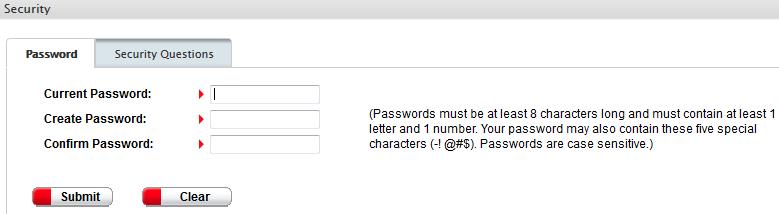 5 Member will need to enter their current password in order to create and