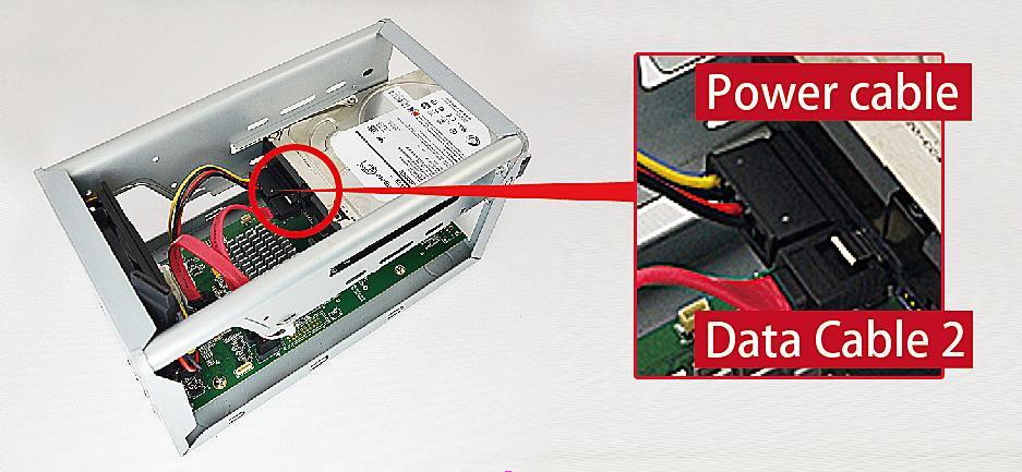 Please follow the instructions below to install your hard disks in correct order to make