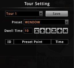 Edit PTZ Preset Tour Preset Tour is a preconfigured PTZ sequence that directs the camera to cycle through multiple preset points,