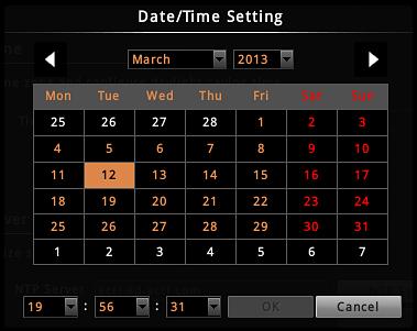 On the popped-out calendar, select the correct date and time, then click OK. Synchronize with Time Zone In Time Zone section, select your zone from the Time Zone drop-down list.