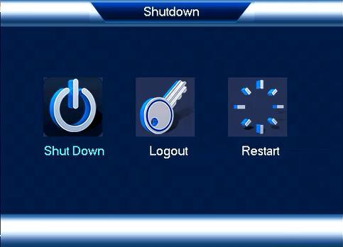 Figure 4-140 4.14.7 Logout /Shutdown/Restart From Mani menu->operation->shutdown, you can see an interface shown as in Figure 4-50. Shutdown: System shuts down and turns off power.