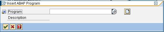 Click on the Process Types button circled in red below. Here you can also see the ABAP Program process variant in the General Services list.