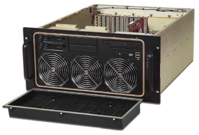 M5U-22 FAMILY 5U MILITARY-GRADE RACKMOUNT SYSTEMS Only 22" Deep Support for 11-Slot 13.2" x 15.