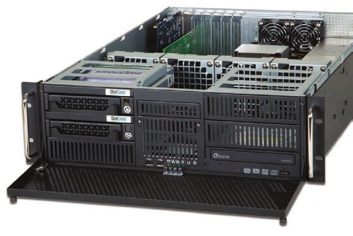 or Removable 2x Internal Fixed Drives, 1x 3-1/2 Drive Bay 4x Cooling Fans 600W Power Supply, Single or Redundant