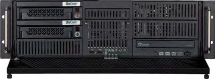 Six 5-1 / 4" drives can be configured as fixed or removable and support RAID arrays.