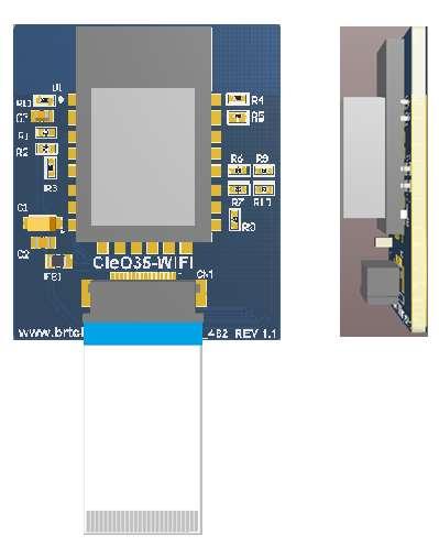 35.3 mm CleO35-WIFI Module Datasheet 7 Mechanical Dimensions 4.6 mm 31.