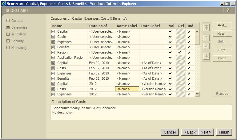 1. - Data as of column by default the content of each cell is <User-selected>.