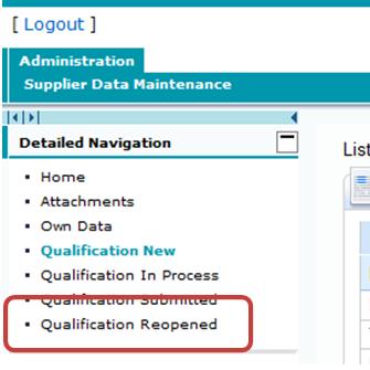 You find the reopened qualifications here: Open the qualification.
