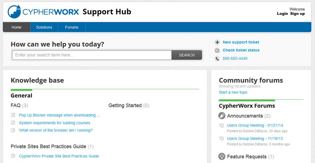 Support Hub Information Please join our support