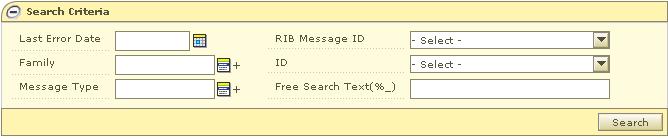 RIB Hospital Administration Help Search for Messages This procedure explains how to search for a message. 1. Select an application. The Search Criteria pane expands. Search Criteria Pane 2.