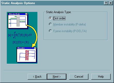 Check the Static button for Analysis Type, and be sure that