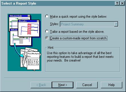 Reporting Results There are several ways to generate reports of your analysis results.