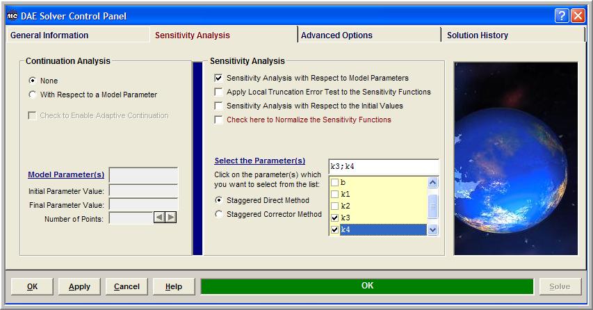 Sensitivity Analysis Athena Visual Studio allows for convenient and efficient calculation of the first order sensitivity functions given by: u ( t) W ( t; θ) = θ Suppose that we wish to investigate