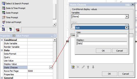 d. Add Conditional display values for all the supported