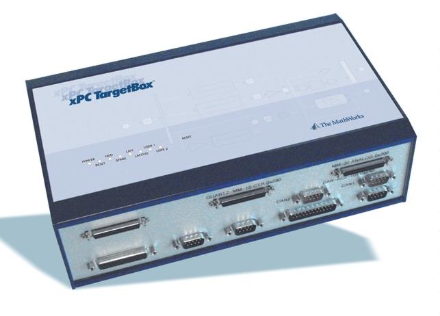 xpc TargetBox is an integrated, rugged system with complete I/O connections for use in an office, lab, or field environment.
