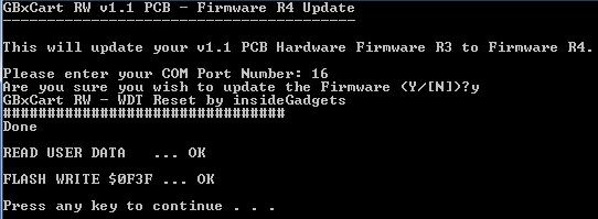 Update Firmware on R3+ devices If you have Firmware R3 or higher you can use the below steps to update to the latest firmware. Run the file \Firmware_Update\Rx_Firmware.