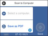 Note: Be sure you have installed Epson Scan 2 and Event Manager on your
