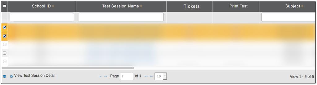 6.5 Printing Tickets for Multiple Sessions Note: Depending upon your program, organization, and role, you may not be able to access this function.