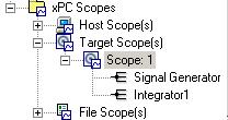 Signal Tracing Your next task is to add signals to the scopes. The following procedure assumes that you have added scopes to the target PC and host PC.