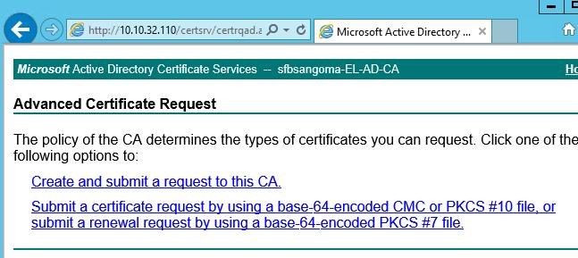 At this point open the Certificate Request saved in step 10