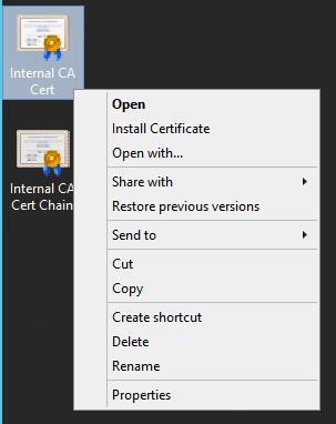 4. When the Certificate Import Wizard starts select Local Machine and then click Next. 5.