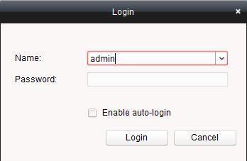 5. Quick Start User Login Double click the shortcut on desktop to run the client software.