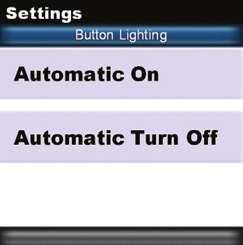 Button Lighting The Button Light settings page provides two configurable options for how the MX-780 s hard buttons should behave. 1.