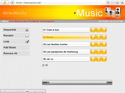 Playing Music To playback music: 1. Select Music. 2.