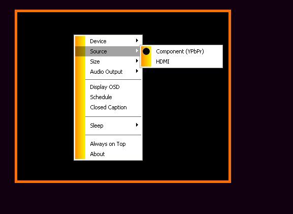 7. Then, to display all available video sources simultaneously, select Live. 8. Select repeatedly to switch between Full screen mode, PIP mode and PBP mode (as shown on the right).