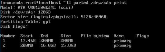 f. Refer to the screenshot for detail partitioning instruction and information for /dev/sda. g. Repeat step 5 for the second disk (/dev/sdb). h.