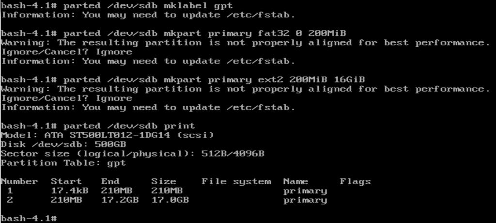 Reboot to proceed with Red Hat installation.