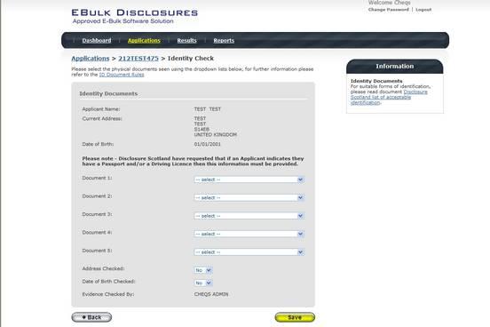 Screen Shot 7 Step 3 Application Form, you will now see an overview of the applicant s completed form (screen shot 7).