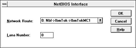 settings and then Select Configure... The NetBIOS Interface window appears. Figure 21.