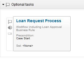 configured to be started manually, is created in the Case Type, Bank Processes.