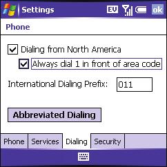 Setting Your Dialing Preferences Dialing preferences let you assign a prefix to your phone numbers. For example, you can automatically dial a 1 before all 10-digit phone numbers.