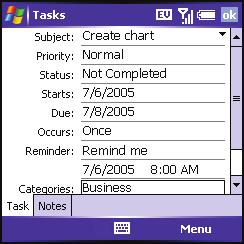 Tasks You can use Tasks to remind you of tasks you need to complete and to keep a record of completed tasks. Did You Know?