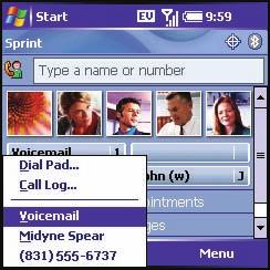 Redialing a Recently Called Number Tip: To dial the last number you called: Go to your Today screen, and then press and hold Phone/Talk.