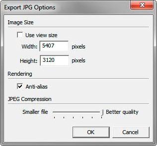 Export your view as a JPEG file for final editing in Photoshop Choose: File/Export/2D Graphic.