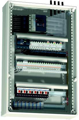 General presentation Examples of switchboard configurations Presentation Incomer Compact NS250 4P Fixed, front connection Toggle Incoming cables via