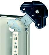 They are equipped with keylocks (405 keys) and can be fitted with other locks