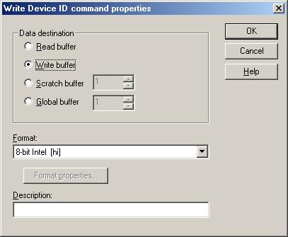 76 To add a Write Device ID command, right-click on the desired step in the Transaction View and then select Write Commands Write Device ID from the resulting pop-up menu.