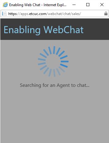 At that time the Agents in that group will receive a toast notification in their chat client. *** Note: Chat requests are only sent to agents who have their presence set to Available.