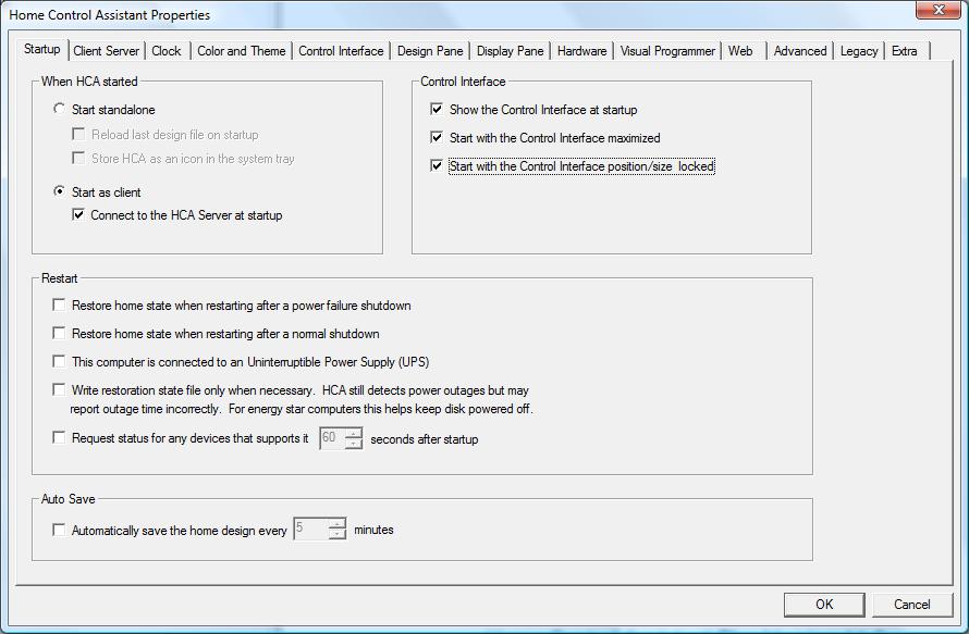 Note: Some HCA settings are local and others are global. For example, you can configure a client s display pane settings (HCA Properties Display Pane tab) and those settings are local to that client.