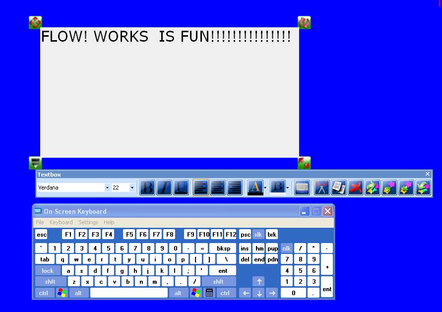 Punkt 2 näitab kuidas kasutada Tekstiväljal Ekraaniklaviatuuri/Screen Keyboard.