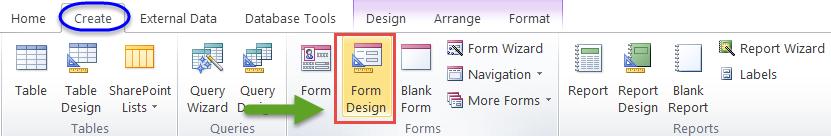 b) Modify the form layout as desired.