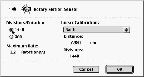 Appendix: Modify a ScienceWorkshop File Modify an existingscienceworkshop file to add the Rotary Motion Sensor.