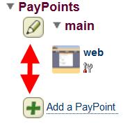 select the Add PayPoint icon to create a new PayPoint or Click