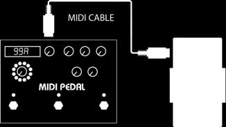 MIDI Output: Connect the MIDI output of the SMARTClock to the MIDI input of your pedal.