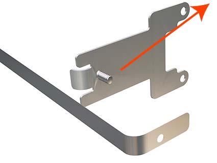 Use the spanner provided in the tool kit to remove the 13 mm locking nut that secures the Encoder Strip to the Encoder Strip Spring. 6. Remove the Encoder Strip Spring.