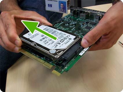 Remove the hard disk drive from the formatter by applying force in the